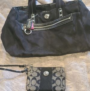 Coach bag and wristlet